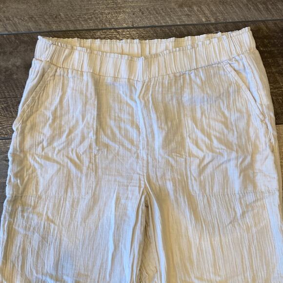 NWT GAP Women's Mid Rise Gauze Wide Leg Pull On Pant Beige Size XL - Picture 4 of 10